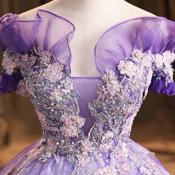 purple sweet sixteen dresses 1467-07