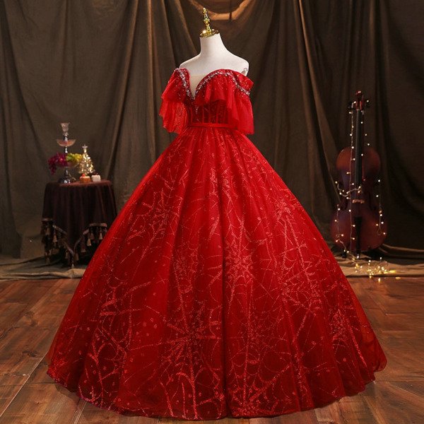 red quinceanera dresses 1464-06