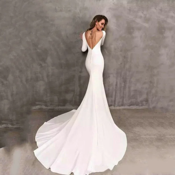 backless wedding dress 1481-002