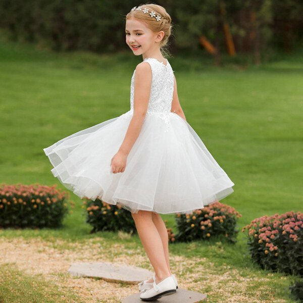 white flower girl dresses 1544-003