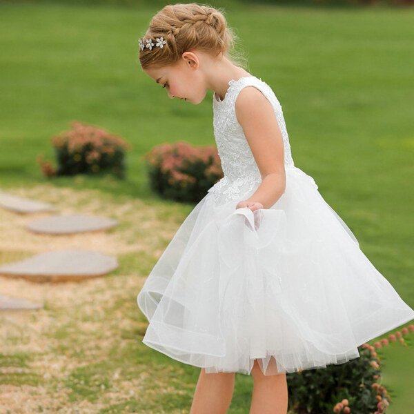 white flower girl dresses 1544-004