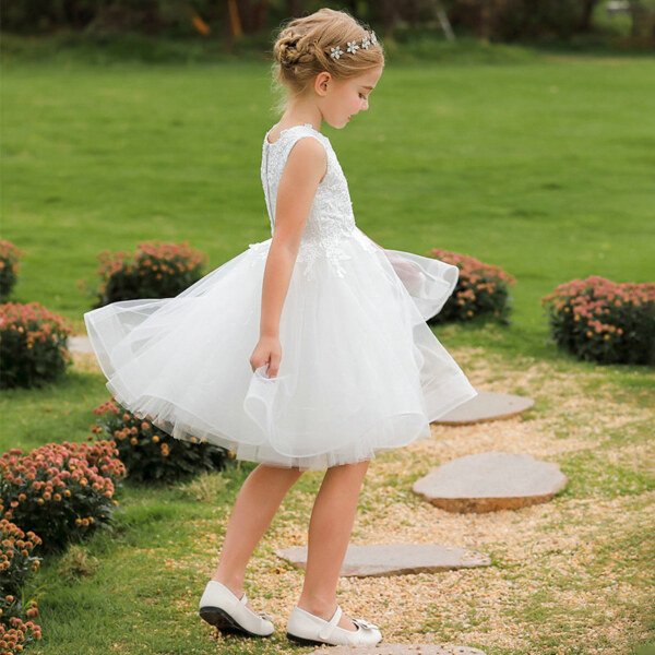 white flower girl dresses 1544-006