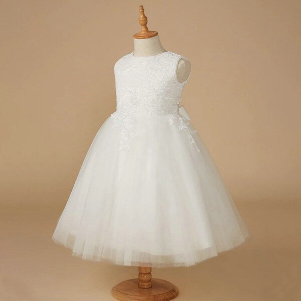 flower girl dress white 1567-001