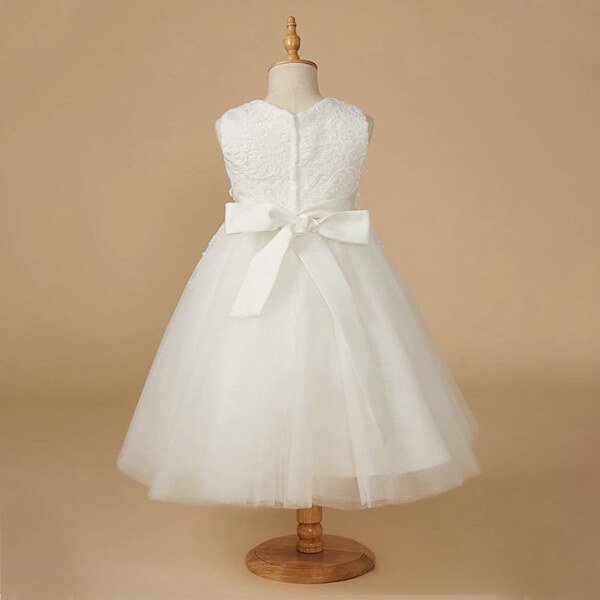 flower girl dress white 1567-002