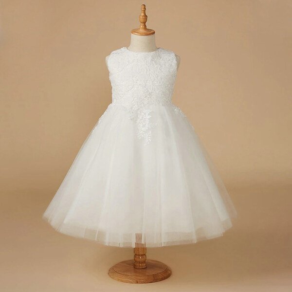 flower girl dress white 1567-003