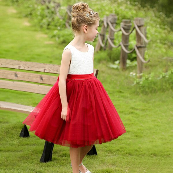 white and red flower girl dresses 1558004