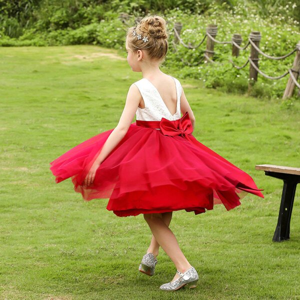 white and red flower girl dresses 1558005